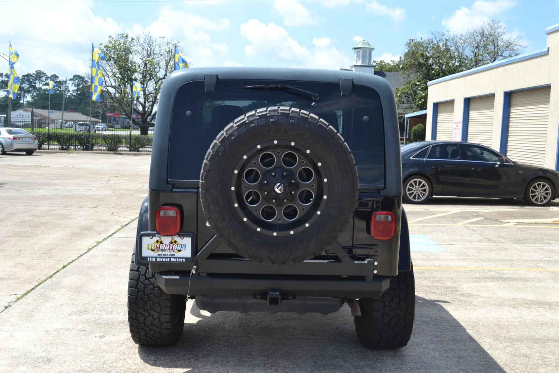 2003 BLACK /BLACK Jeep Wrangler X (1J4FA39S13P) with an 4.0L L6 OHV 12V engine, 4-Speed Automatic | 5-Speed Manual transmission, located at 1355 North 11th Street, Beaumont, 77702, (409) 832-0006, 30.094290, -94.130096 - Photo #3